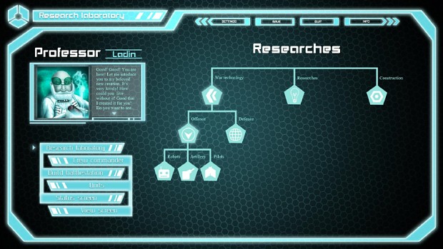 User Interface Design for researching