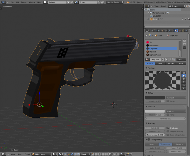Preview of the new gun by our new modeller