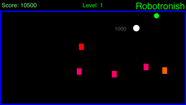 Robotronish Game Play Screens