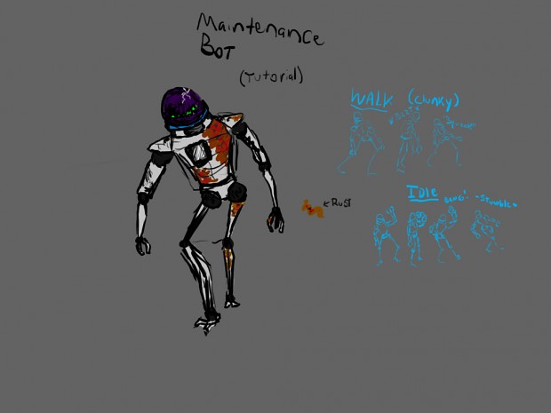 Maintenence Bot Concept Art
