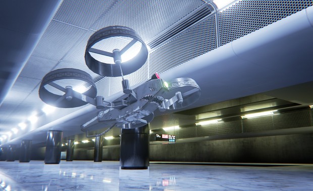 Strike Drone in the Transit Station