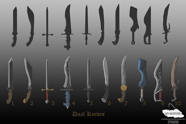 Concept Art: Dual Knives