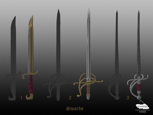 Concept Art: Updated Swords