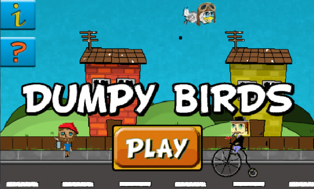Dumpy Birds - Start Screen