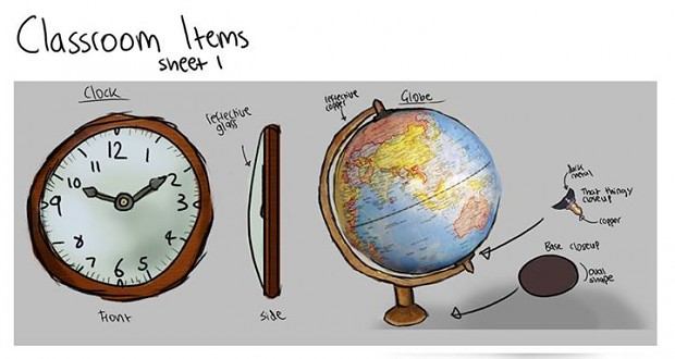 Design Concepts, Desk Globe, Clock