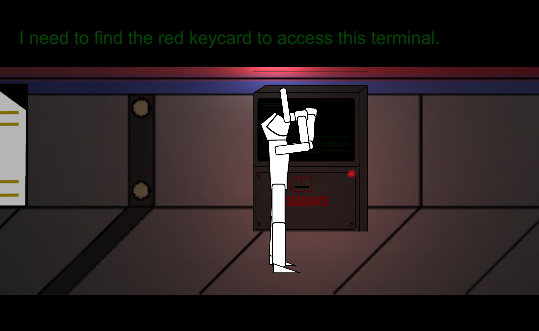 Trying to access the security terminal
