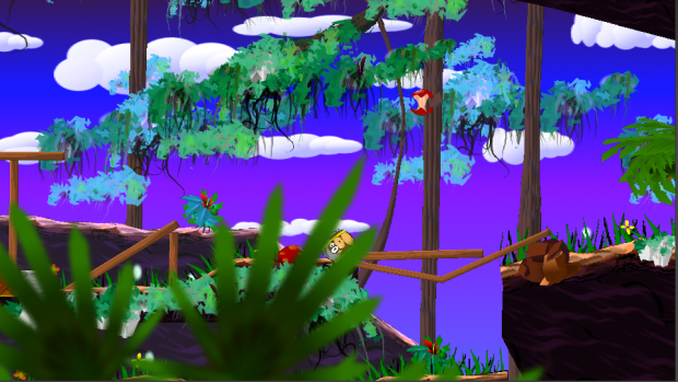 Jungle parallax Backgrounds and Foregrounds!