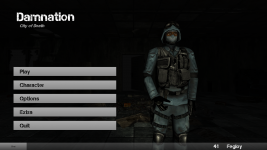 Screenshot of the updated menu