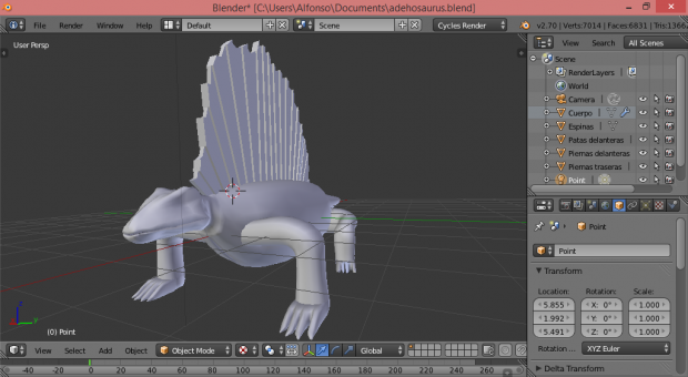 Modeling a Dinosaur