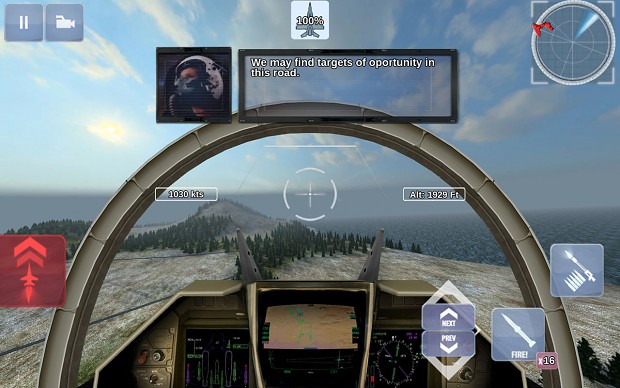 Rafale Cockpit view