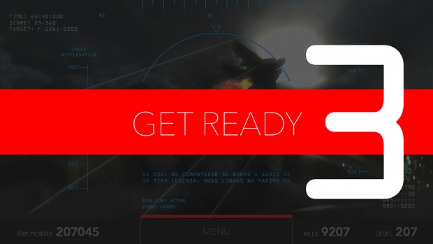 Get Ready and GameOver screen