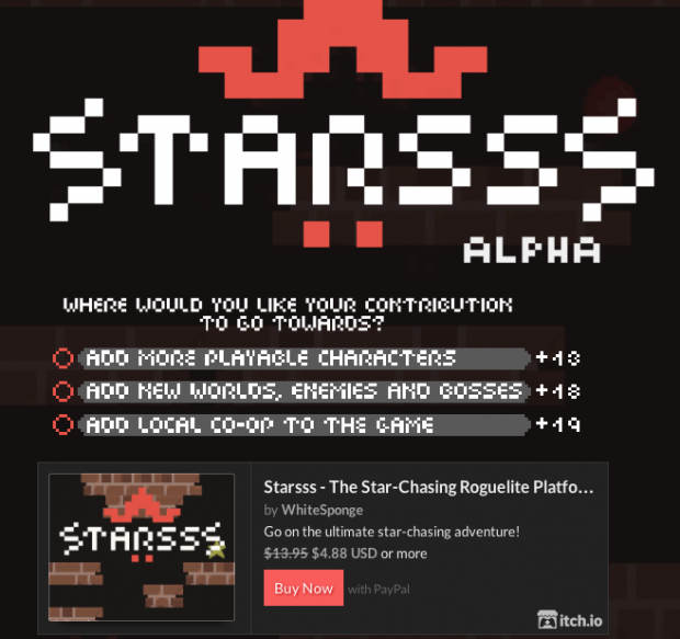 Starsss - Choose where your contribution goes!
