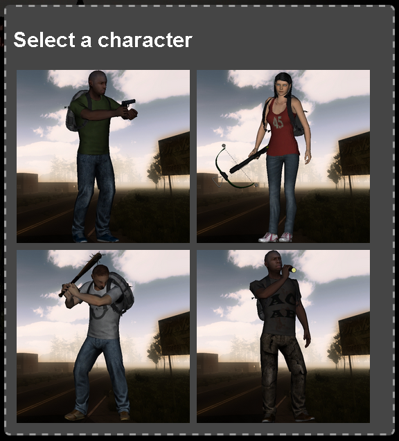 character selection