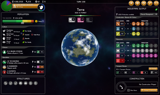 Planet View UI (WIP 4)