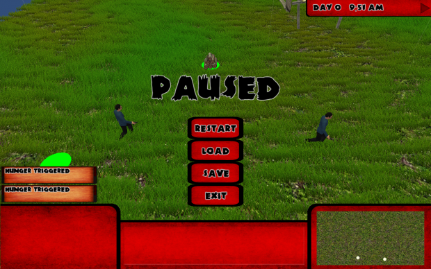 Implementation of the Pause menu