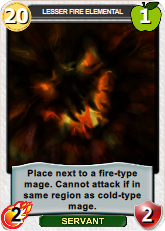 Lesser Fire Elemental - a new Mage King card