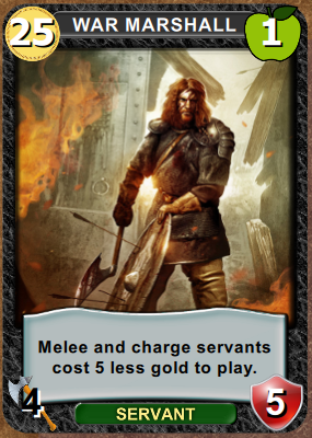 The War Marshall - one of 9 new cards in v0.272
