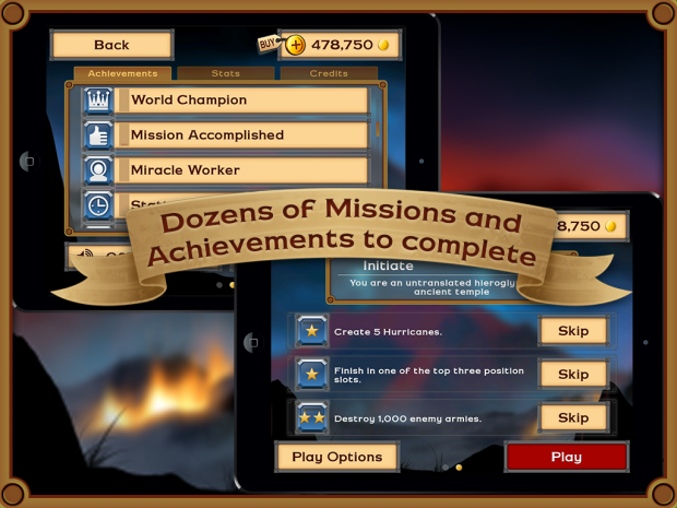Missions and Achievements