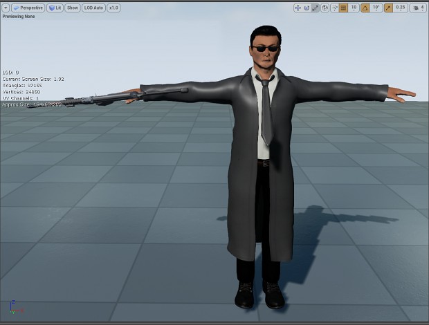 First player model in-engine test