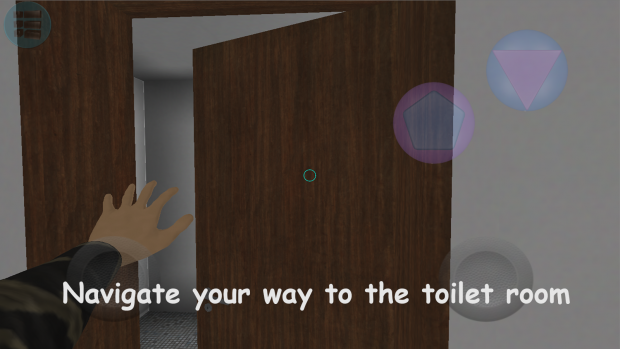 Navigate to the toilet