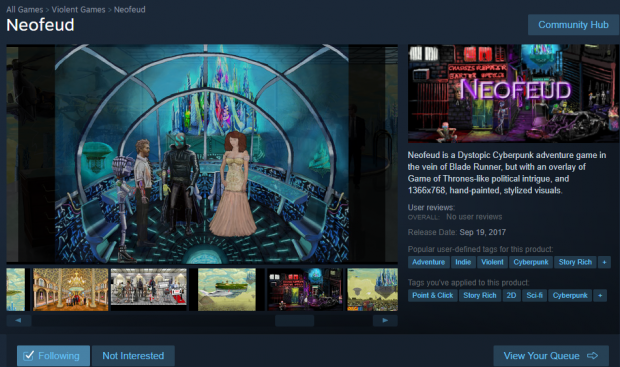 Neofeud On Steam September 19!