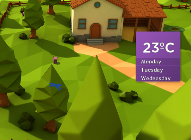 Weather and behind objects shader for dog