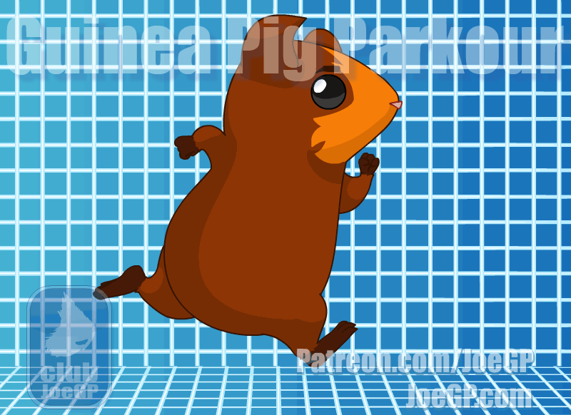 Guinea Pig Parkour Character Animations