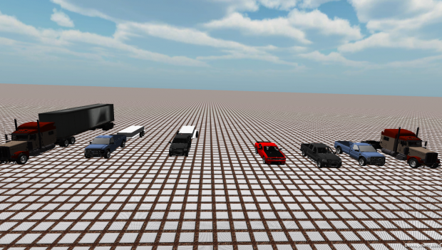 Showing all the types of vehicles I have setup,