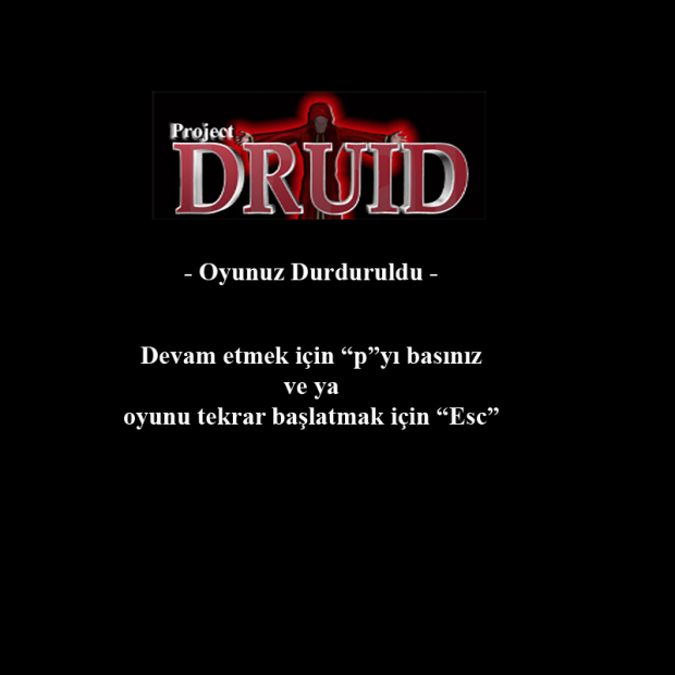 Project Druid - Turkish Translation