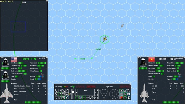Screenshots version alpha - Barrel maneuver