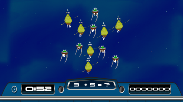 Math Invaders, Alien Formation Gameplay