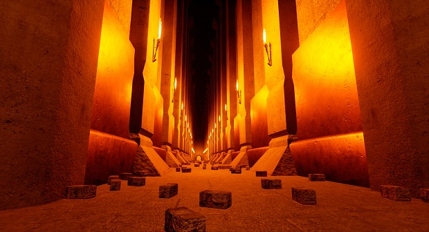 Underground Temple Corridor