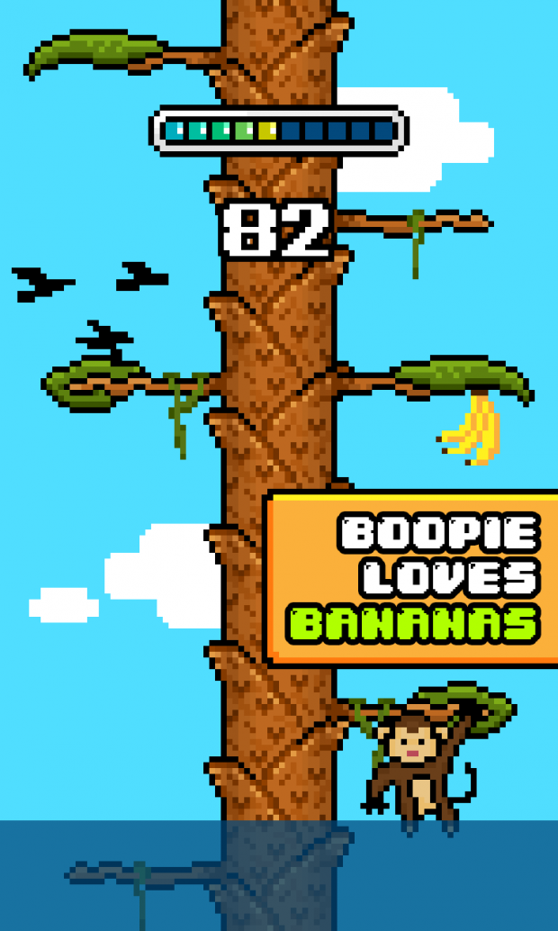 Boopie loves bananas