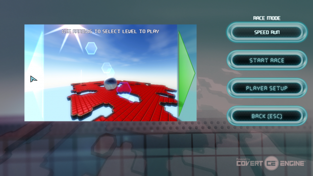 Dexterity Ball 3D Level Selection Screen