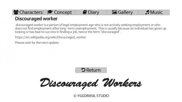 Ingame Concept Archive- Discouraged Worker