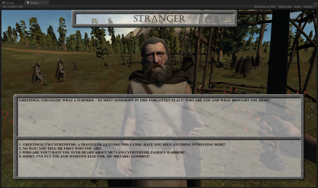 First in-game dialog
