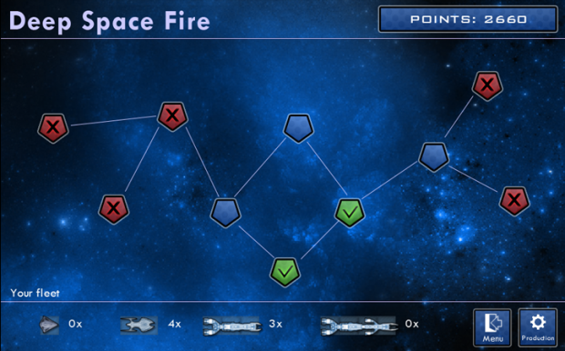 Deep Space Fire - game map