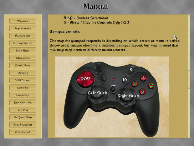 Extensive in-game manual