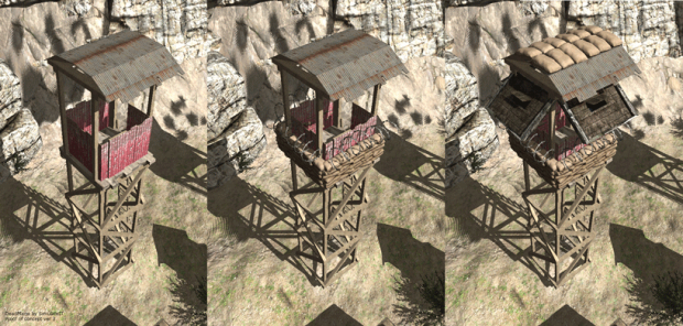 Tower upgrade variants