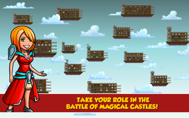 Arcanox screenshot showing multiple castles.