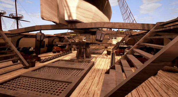 Barque gundeck