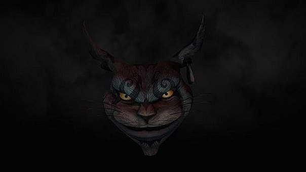 the Loading Screen Cheshire Cat Design