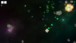 Early gameplay shot of Asteroid Miner
