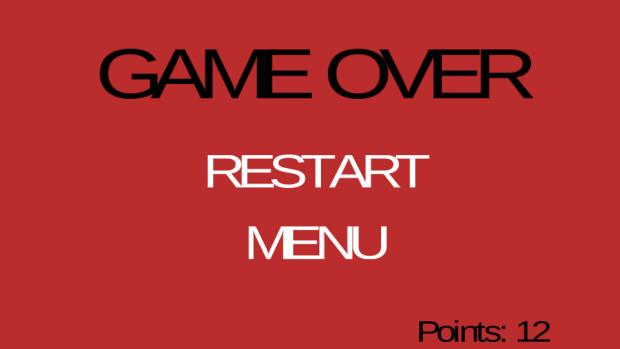 New Game Over screen