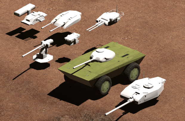 Turrets and ground vehicle customization. See first comment :p.