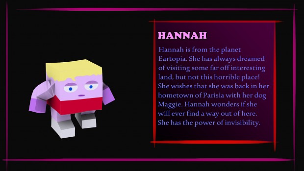 Introducing Hannah - the fourth hero