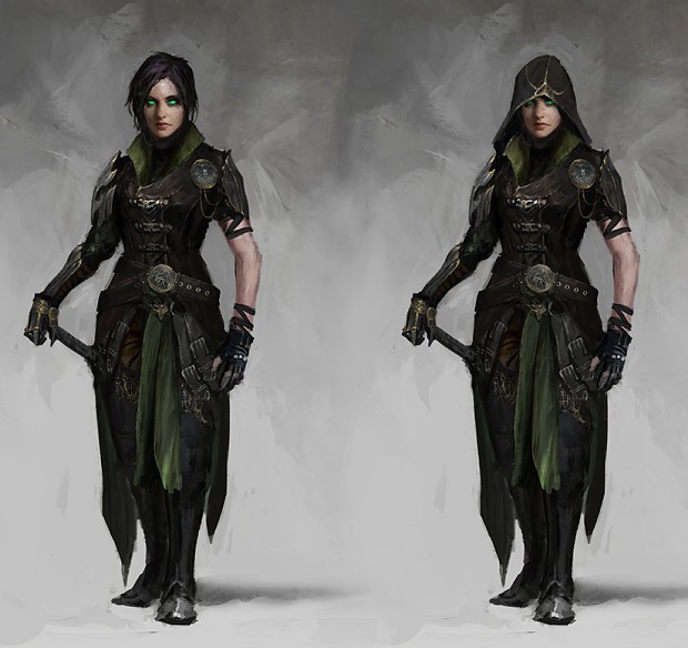 female character concept art