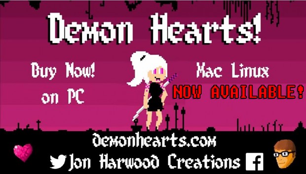 Demon Hearts! Now on Mac & Linux!