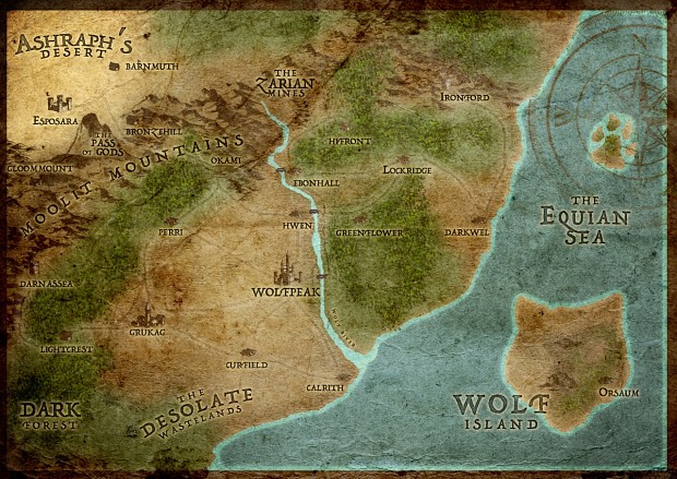 Legends of Wolf River map