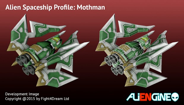 Spaceship Mothman Back